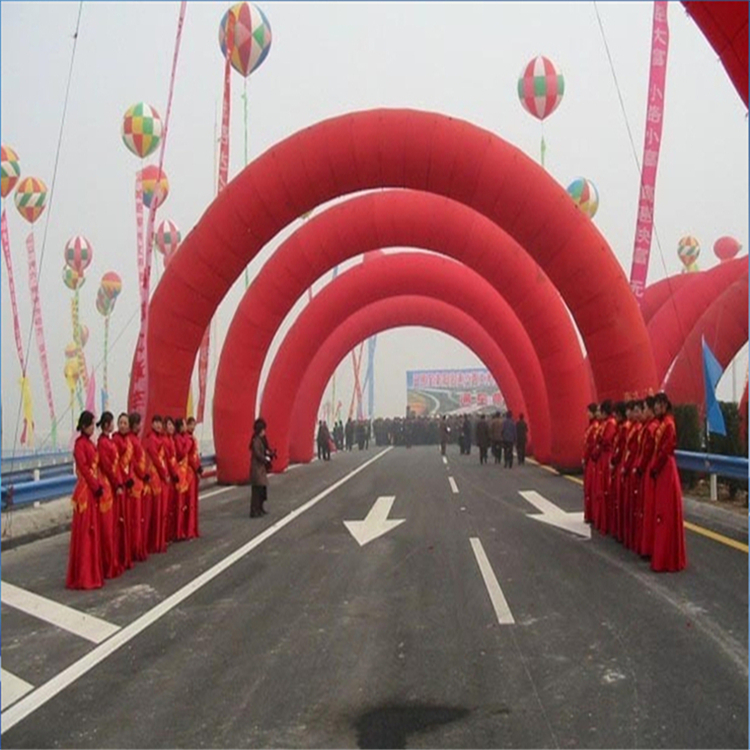 牡丹江商场开业纯红拱门